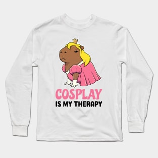 Cosplay is my therapy Capybara Princess Long Sleeve T-Shirt